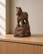 Fohlen stehend – Pferdefigur – 08 handbemalt bronze
