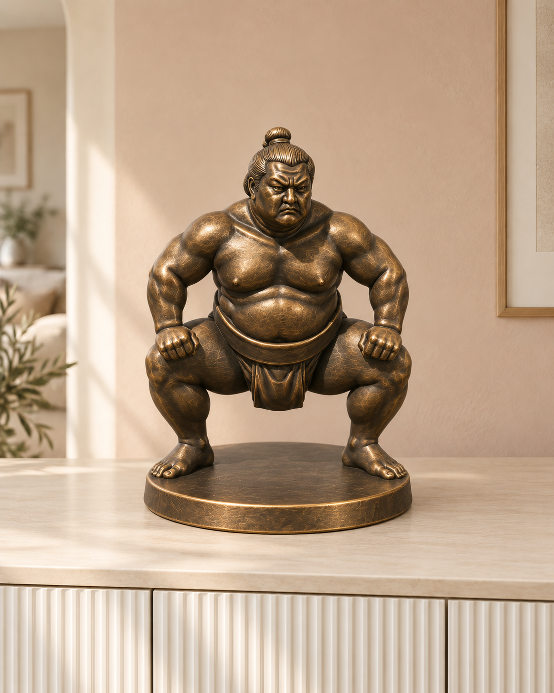 Sumo-Ringer - 08-handbemalt-bronze