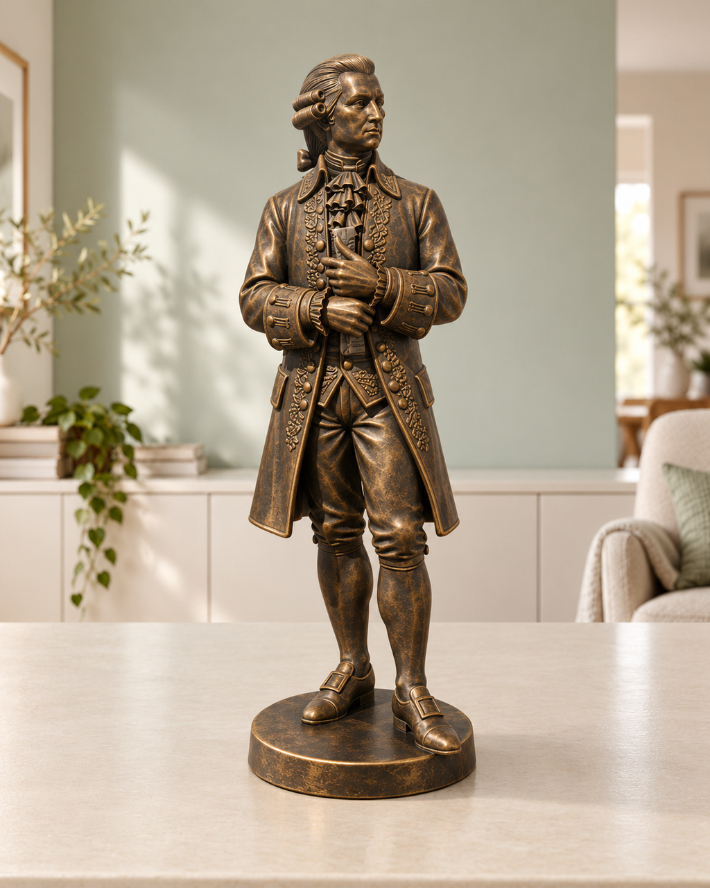 Mozart – 08 handbemalt bronze