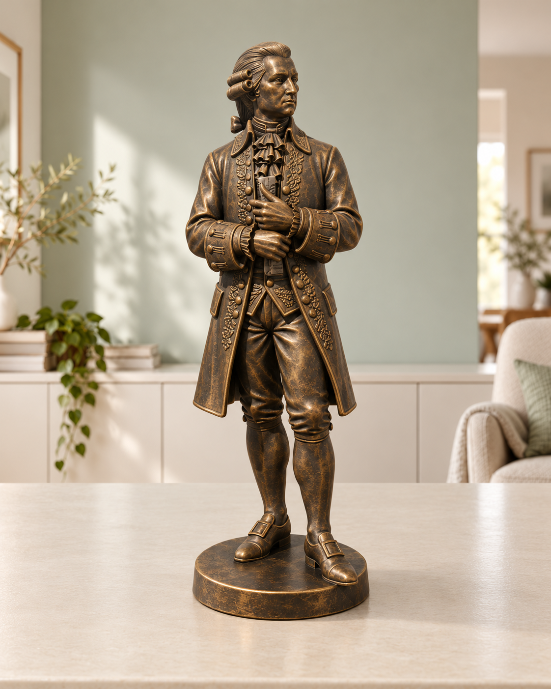 Mozart – 08 handbemalt bronze
