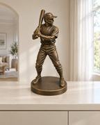 Baseball-Schlagmann - 08-handbemalt-bronze