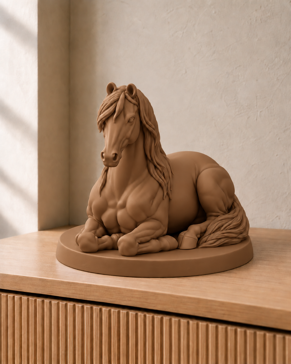 Araber liegend – Pferdefigur – 08 handbemalt bronze