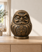 Daruma – 08-handbemalt-bronze