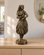 Hula-Tänzerin – 08-handbemalt-bronze