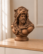 Herakles – antike Büste – 08 handbemalt bronze