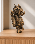 Chinesischer Drache – 08 handbemalt bronze