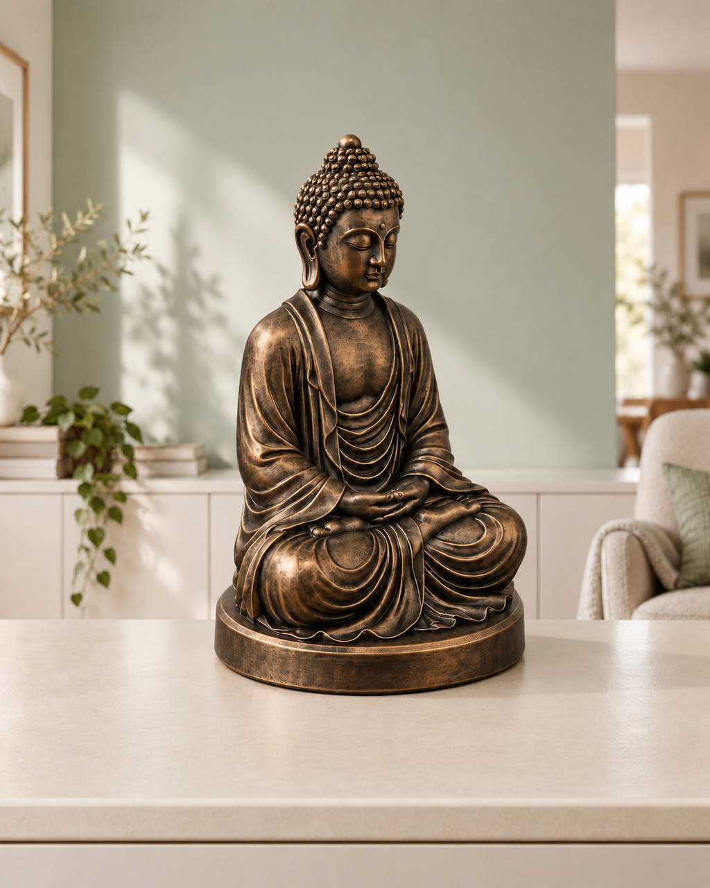 Meditierender Buddha - digitale Modellansicht
