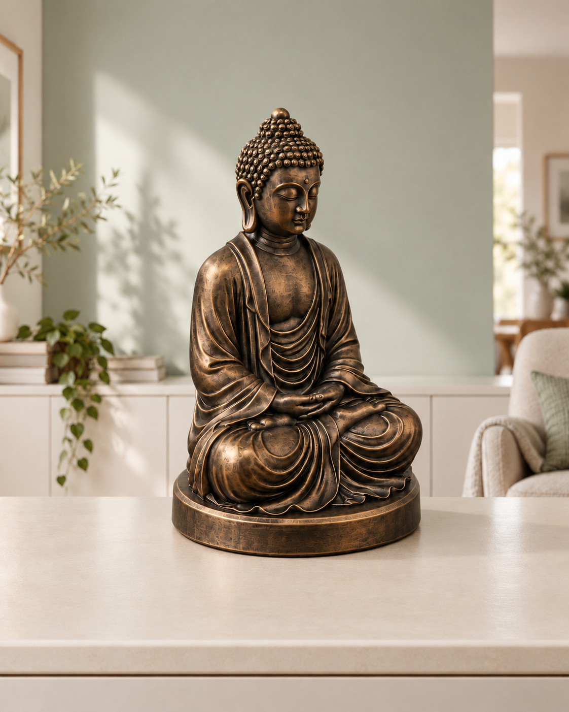 Meditierender Buddha - digitale Modellansicht