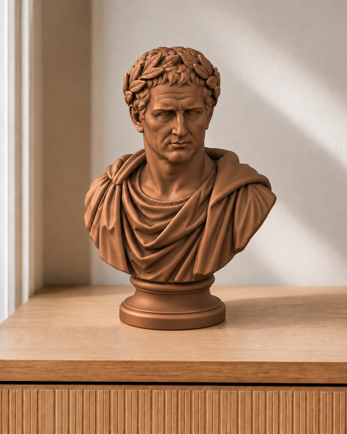 Caesar – römische Büste – 08 handbemalt bronze