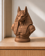 Anubis – ägyptische Büste – 08 handbemalt bronze