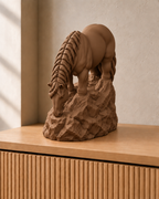 Pferd grasend – Pferdefigur – 08 handbemalt bronze