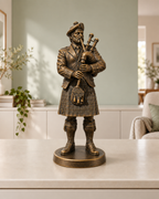 Dudelsackspieler – 08 handbemalt bronze