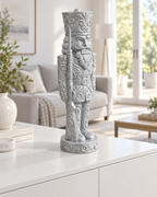Nussknacker Soldat Ornament - Silber gedruckt Wohnzimmer
