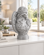 Engelbüste Ornament - Silber gedruckt Wohnzimmer