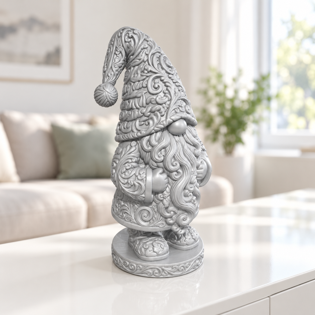 Wichtel Ornament - Silber gedruckt Wohnzimmer