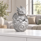 Babydrache Ornament - Silber gedruckt Wohnzimmer