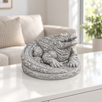 Krokodil Ornament - Silber gedruckt Wohnzimmer