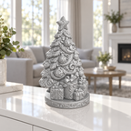 Baum mit Geschenken Ornament - Silber gedruckt Wohnzimmer