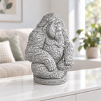 Orang-Utan Ornament - Silber gedruckt Wohnzimmer