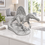 Spinosaurus Ornament - Silber gedruckt Wohnzimmer