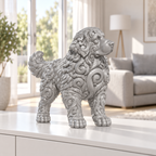 Berner Sennenhund Ornament - Silber gedruckt Wohnzimmer