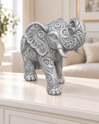 Elefant Ornament - Silber gedruckt Wohnzimmer