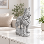 Deutscher Schäferhund Ornament - Silber gedruckt Wohnzimmer