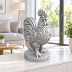 Hahn Ornament - Silber gedruckt Wohnzimmer