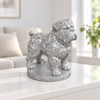 Bullmastiff Ornament - Silber gedruckt Wohnzimmer