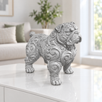 American Bully stehend Ornament - Silber gedruckt Wohnzimmer