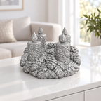 Adventskranz Ornament - Silber gedruckt Wohnzimmer