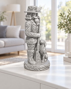 Nussknacker Jäger Ornament - Silber gedruckt Wohnzimmer