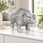Keiler Ornament - Silber gedruckt Wohnzimmer