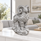Widder Ornament - Silber gedruckt Wohnzimmer