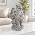 Greif Ornament - Silber gedruckt Wohnzimmer