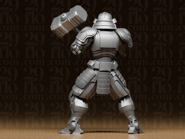 4 Mech-Samurai – Cyberpunk Krieger Figuren-Set FehnFactory