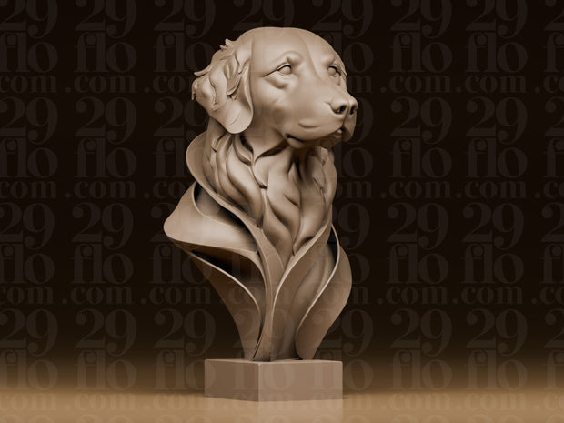5 moderne Hundebüsten – Bulldogge, Beagle, Australian Shepherd, Chihuahua & Golden Retriever FehnFactory