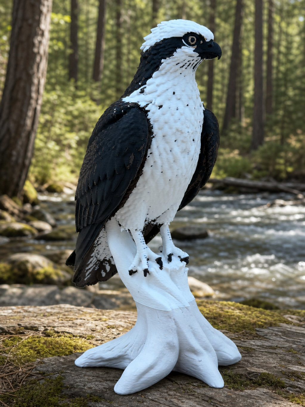 High Perch Osprey – Freistehende Fischadler-Skulptur FehnFactory