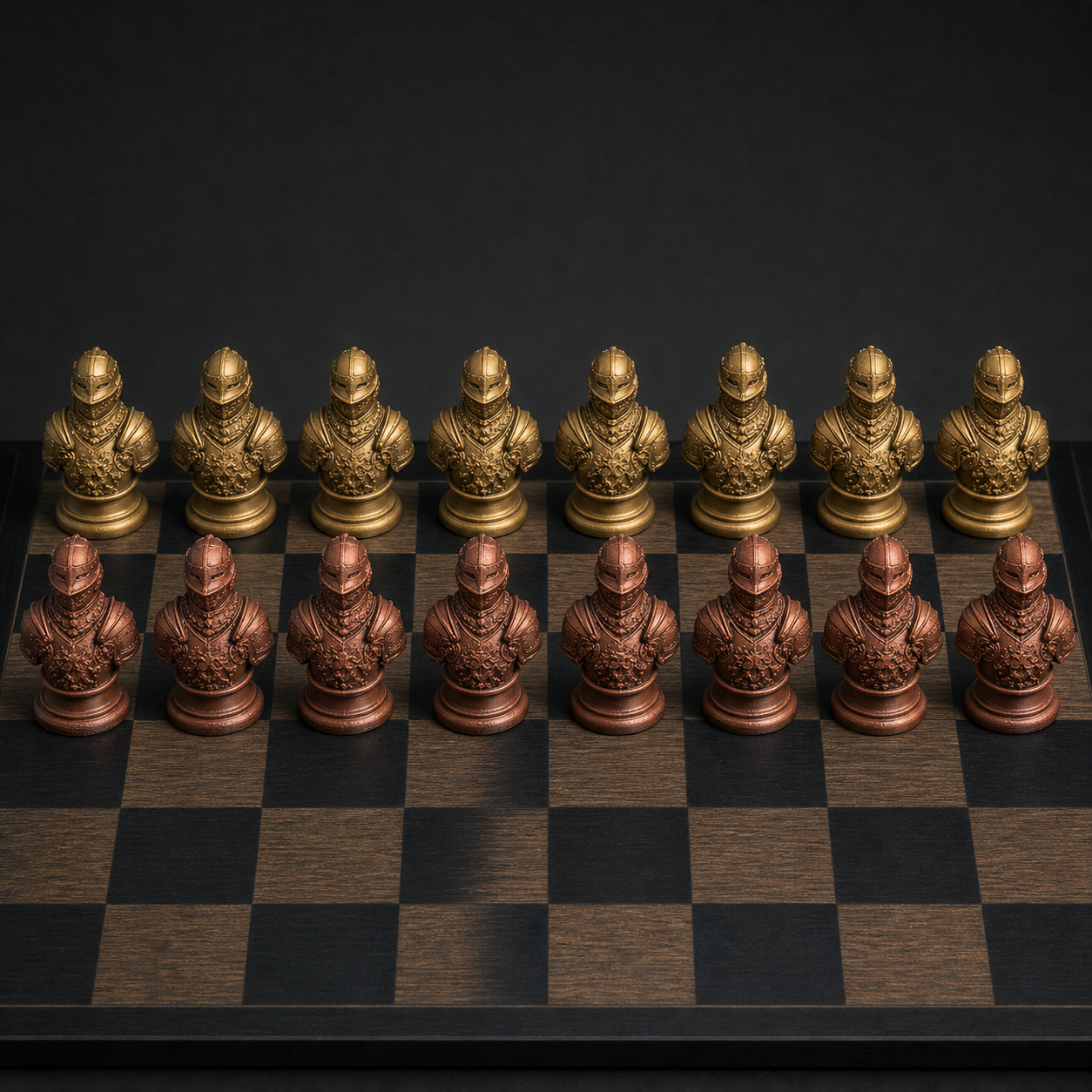 Mittelalter-Schach – 32 handbemalte PLA-Figuren FehnFactory