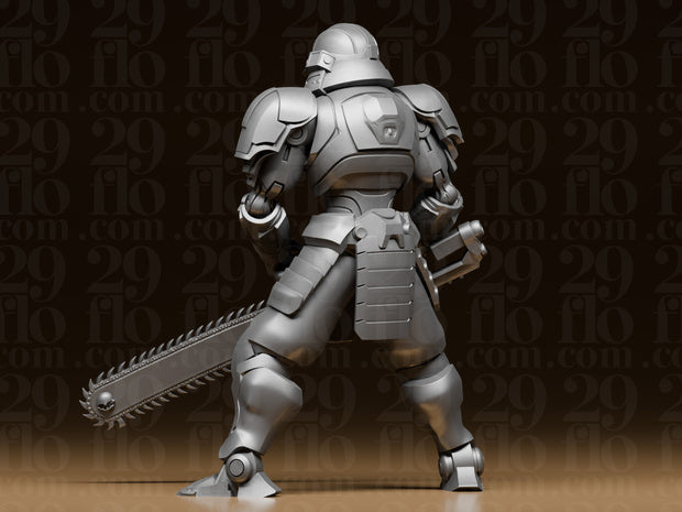 4 Mech-Samurai – Cyberpunk Krieger Figuren-Set FehnFactory