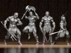 4 Gladiatoren – Römische Krieger Figuren-Set FehnFactory