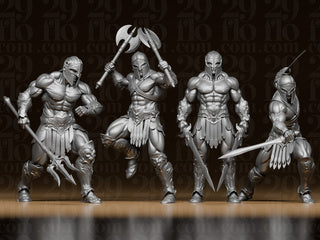 4 Gladiatoren – Römische Krieger Figuren-Set FehnFactory