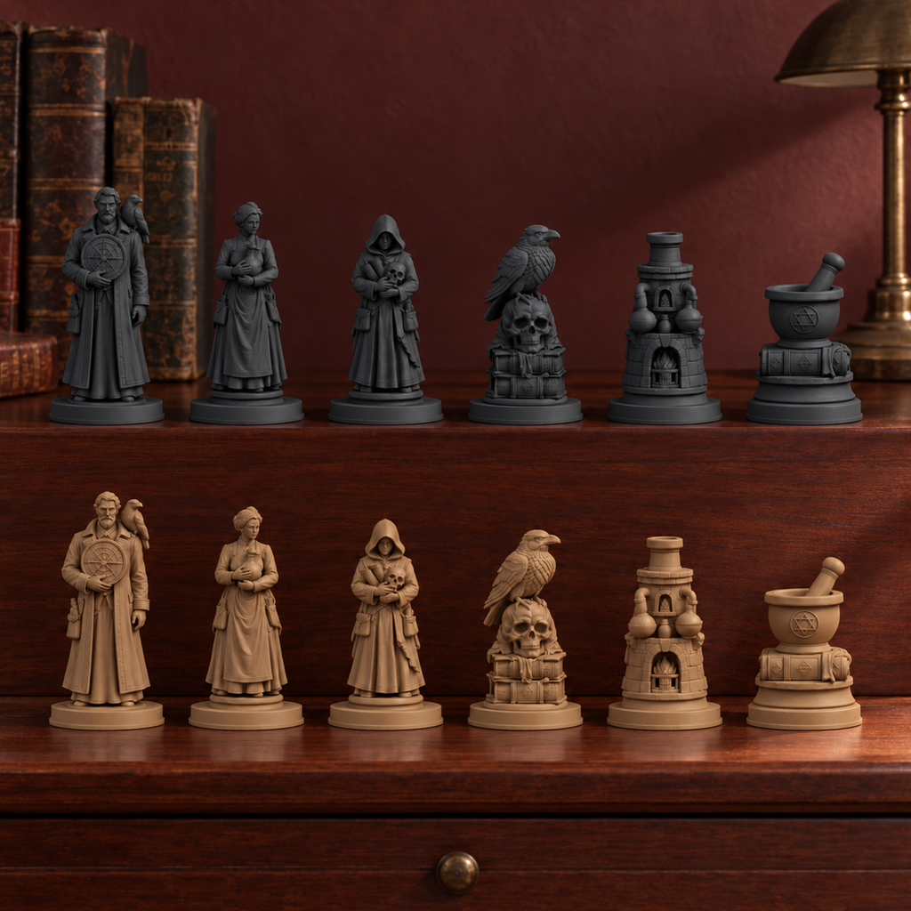 Dark Academia – Alchemie – 12_schwarz_bronze_gedruckt