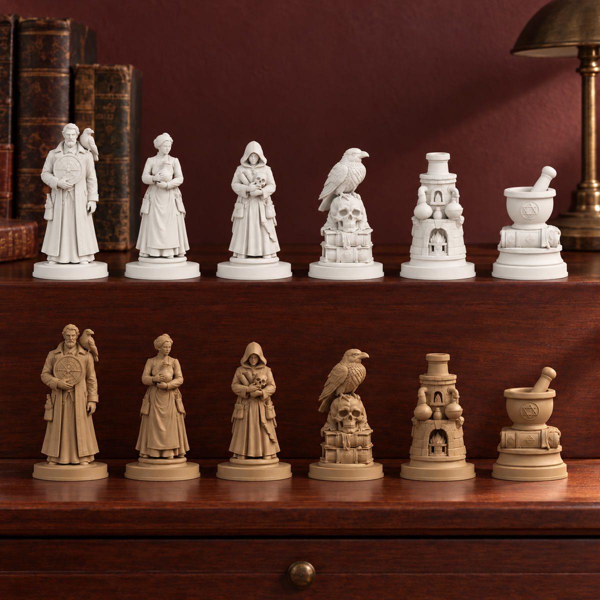 Dark Academia – Alchemie – 13_weiss_bronze_gedruckt