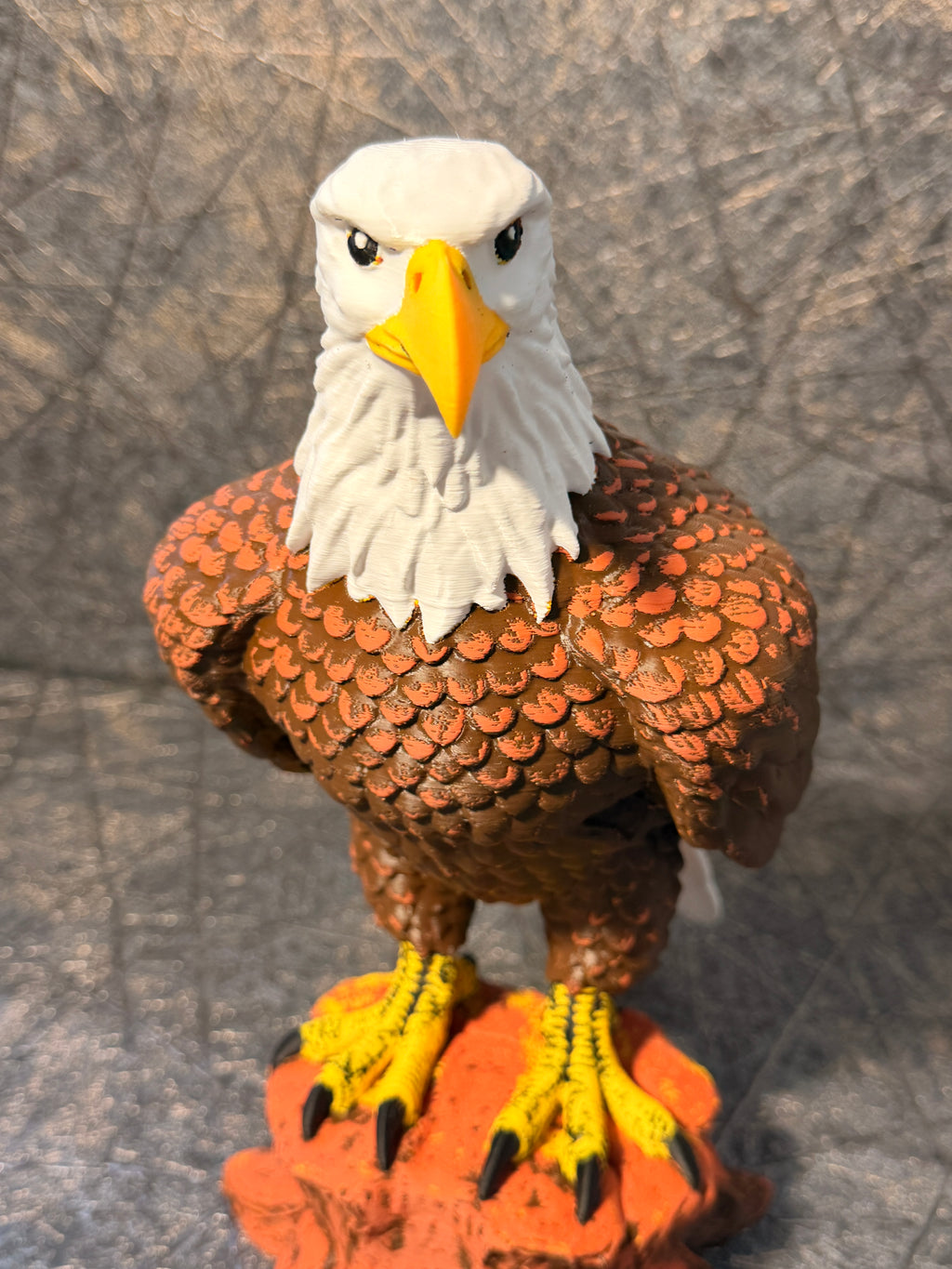 Weißkopfseeadler auf Baumstumpf – 3D-Druck Adler Figur