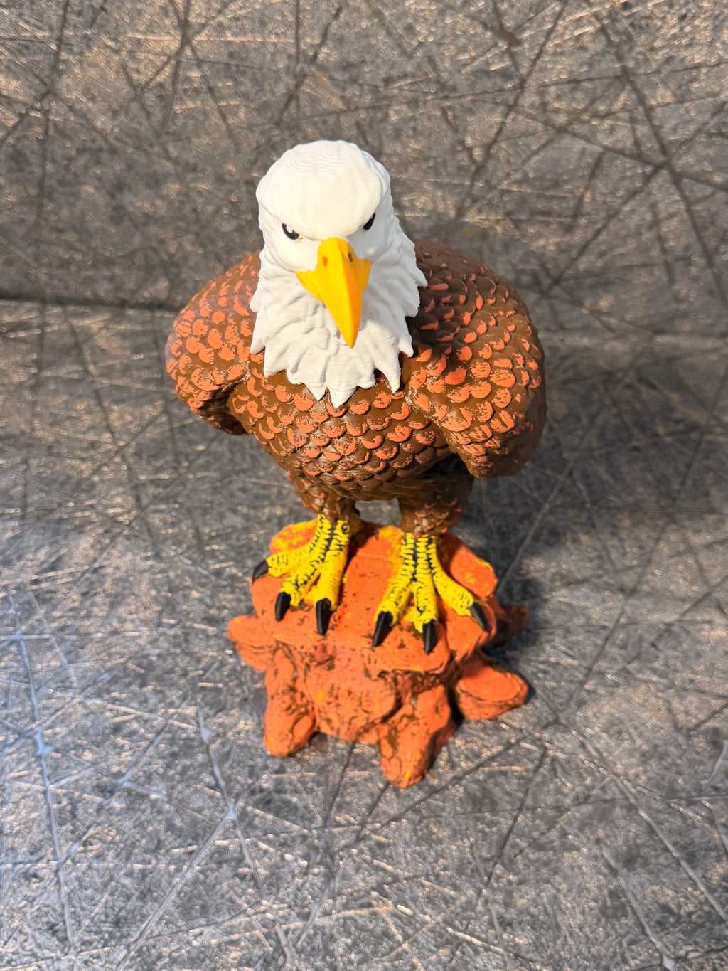 Weißkopfseeadler auf Baumstumpf – 3D-Druck Adler Figur