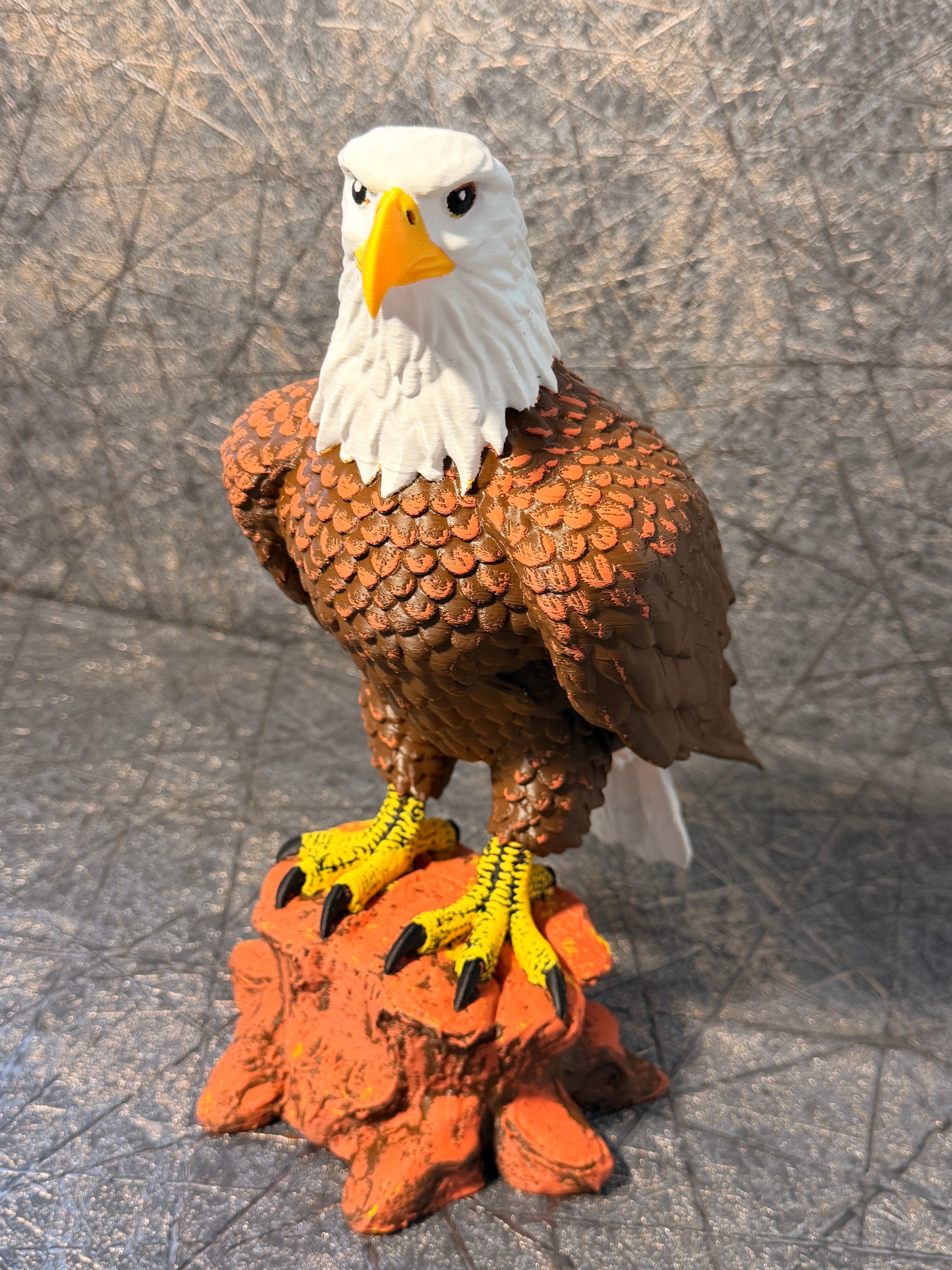 Weißkopfseeadler auf Baumstumpf – 3D-Druck Adler Figur