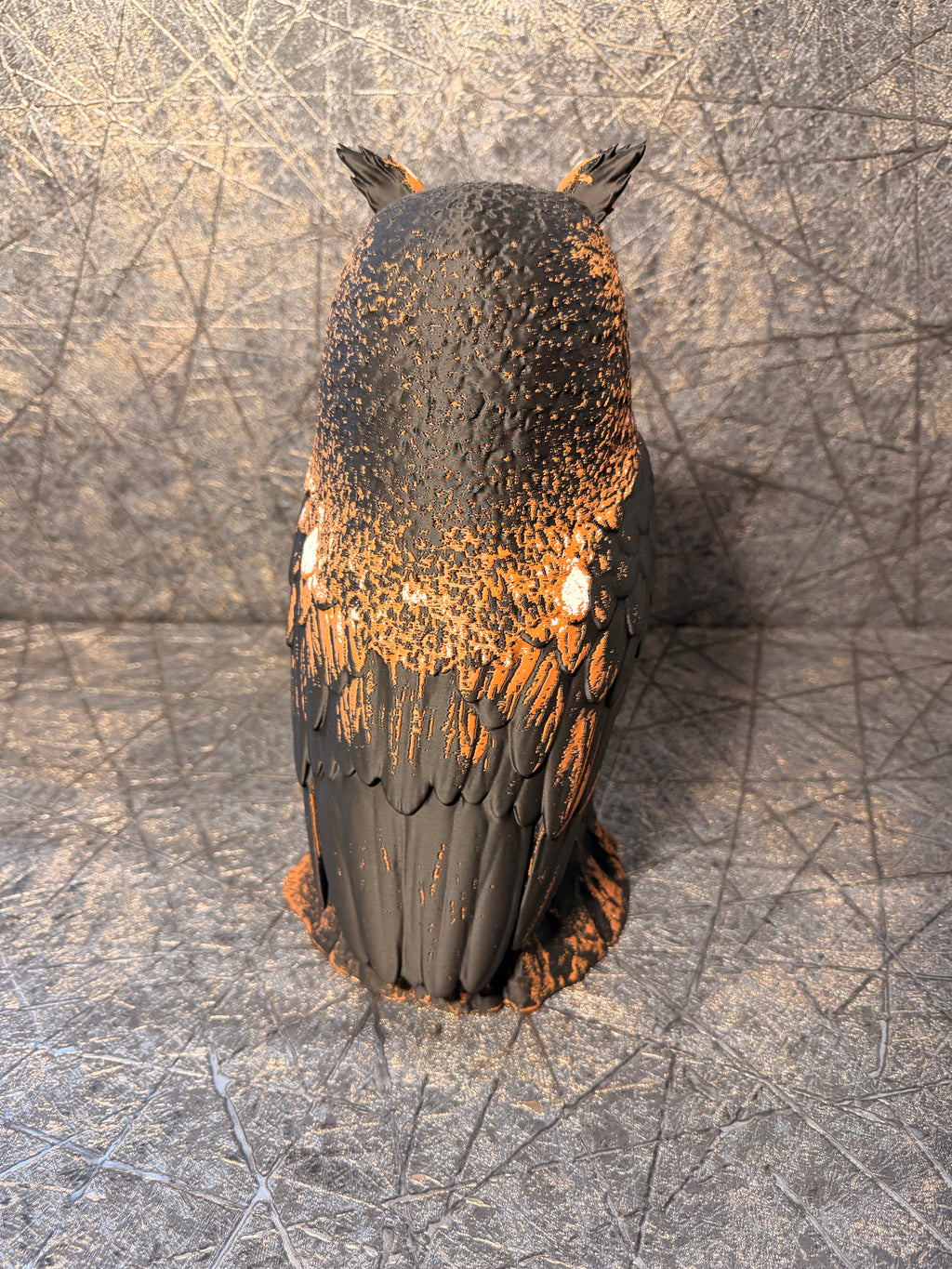 Uhu auf Baumstumpf – Great Horned Owl 3D-Druck Figur