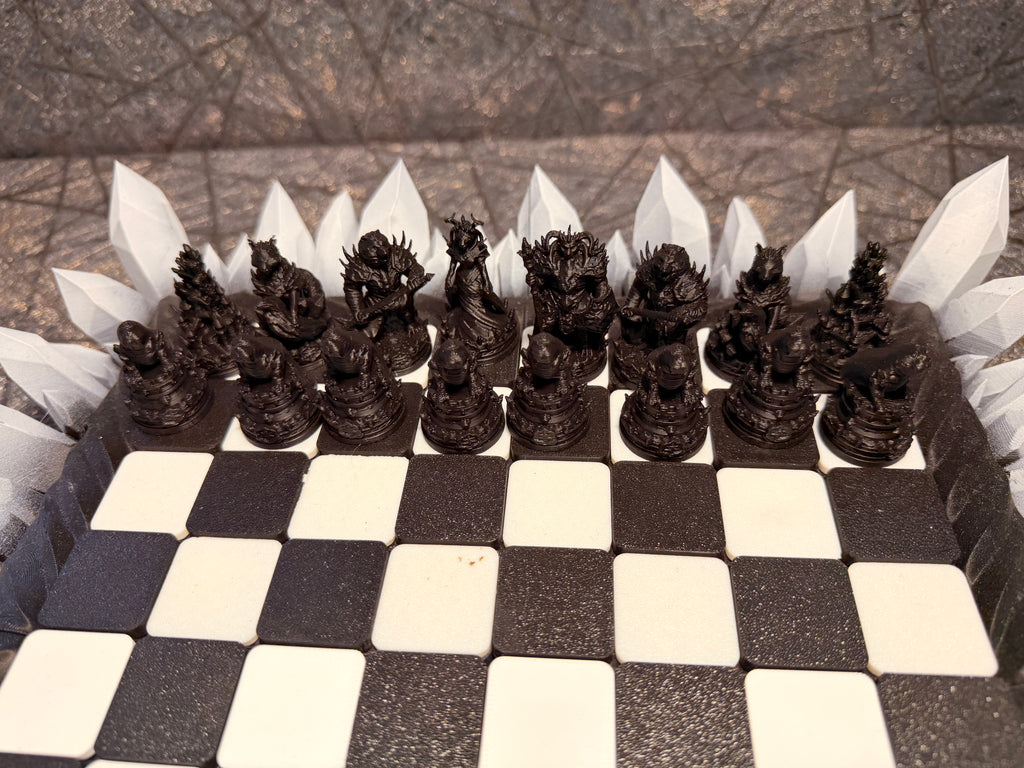 Meeresungeheuer Schachset – Sea Monster Chess Set (3D-Druck)