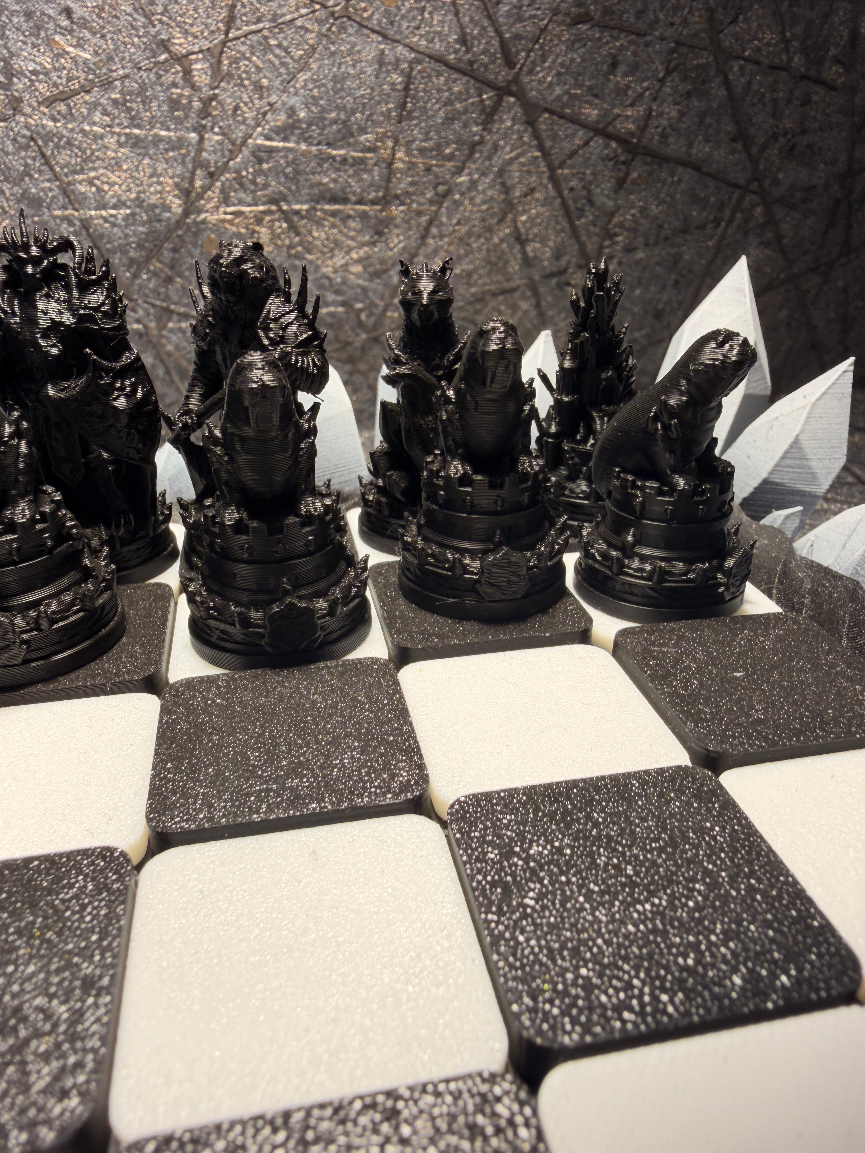 Meeresungeheuer Schachset – Sea Monster Chess Set (3D-Druck)